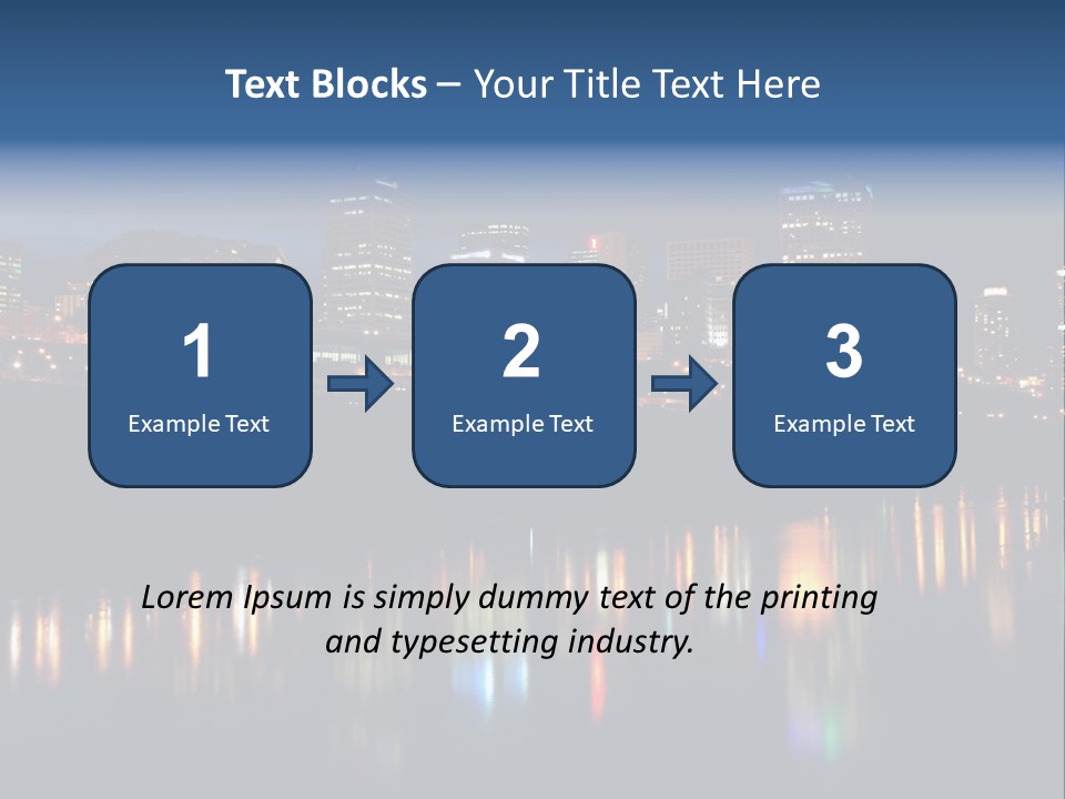 Blue Wing Machine PowerPoint Template