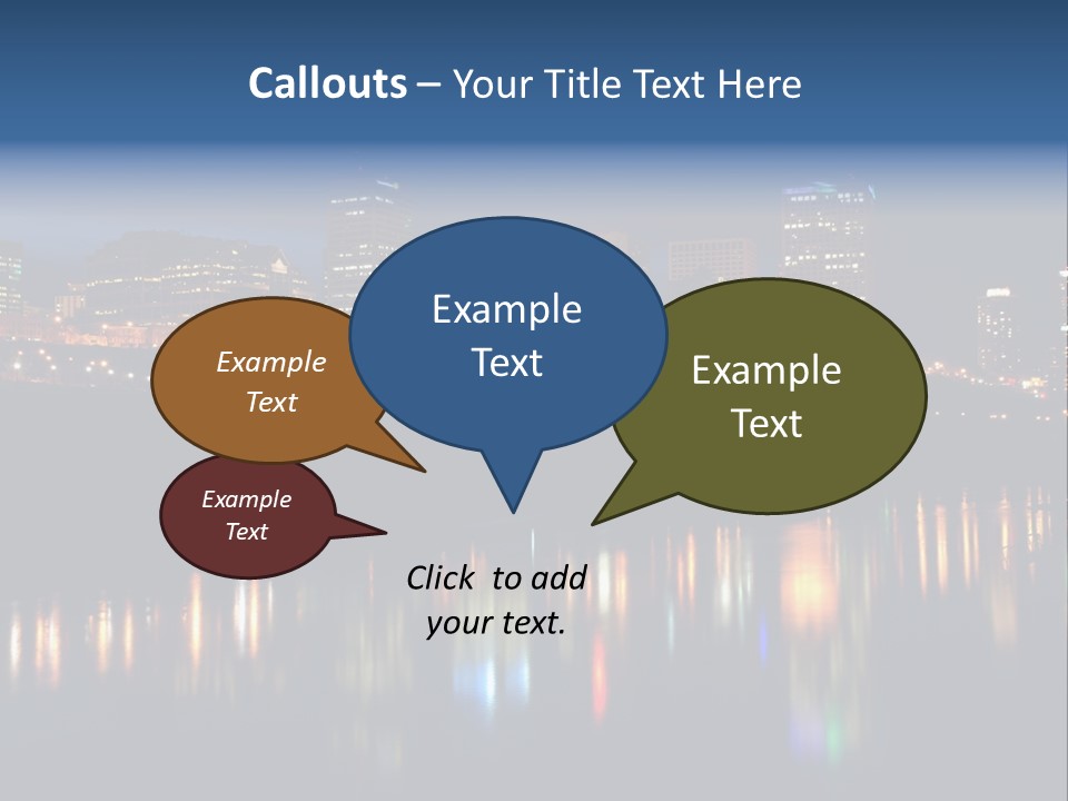 Blue Wing Machine PowerPoint Template
