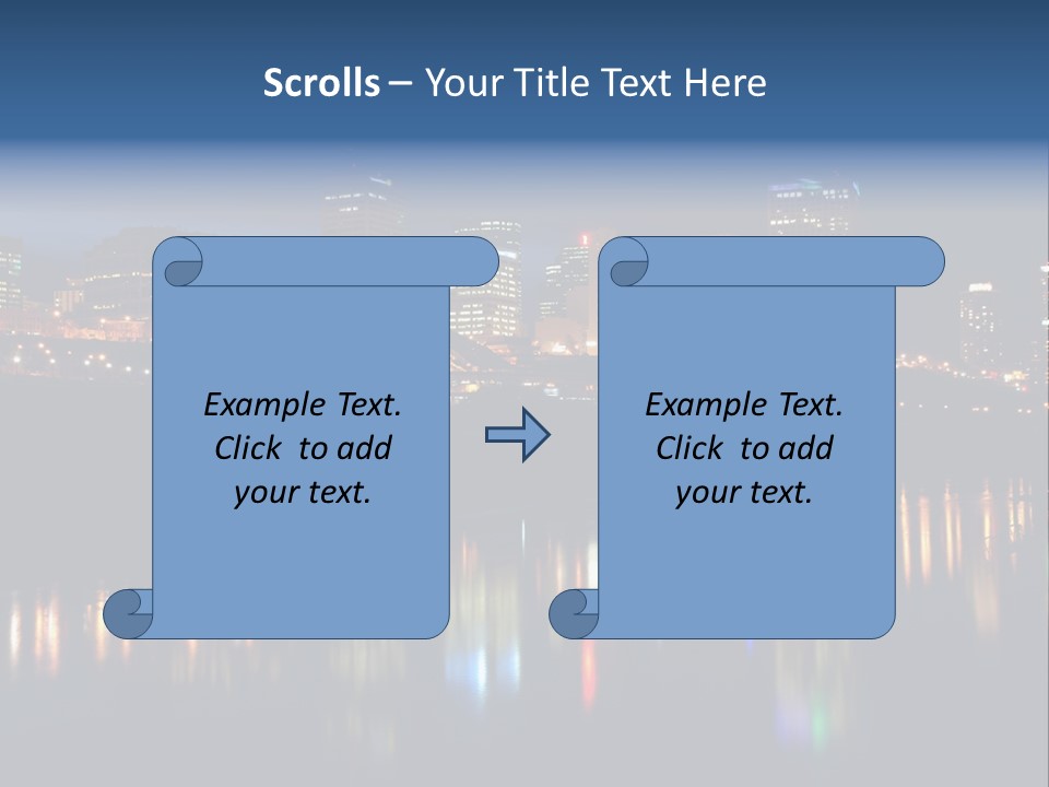 Blue Wing Machine PowerPoint Template