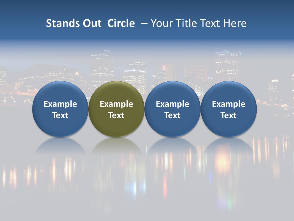 Blue Wing Machine PowerPoint Template