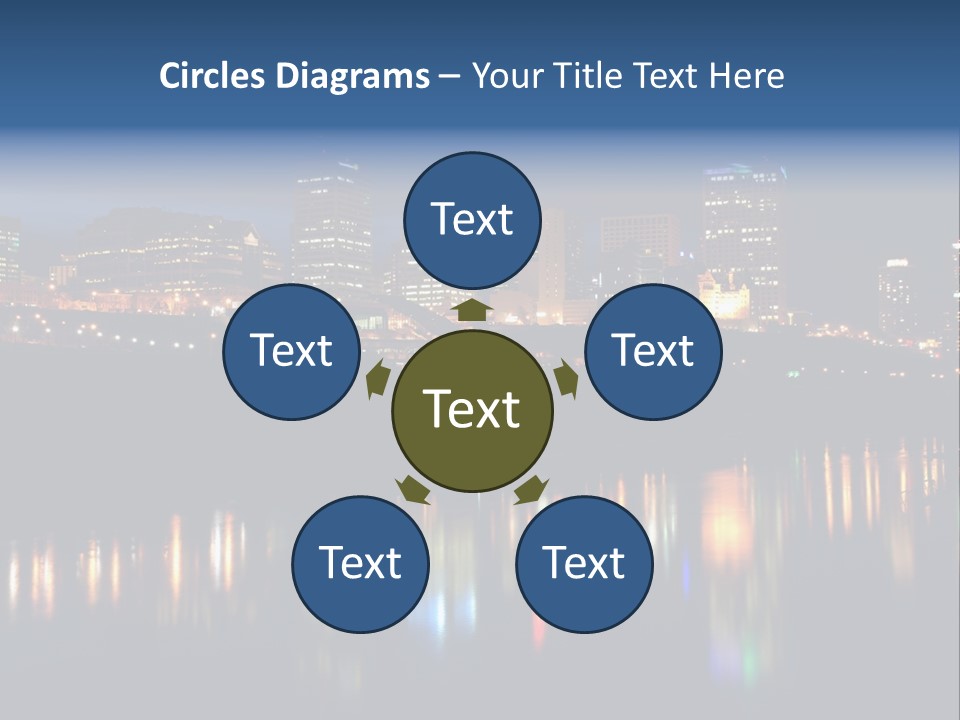 Blue Wing Machine PowerPoint Template