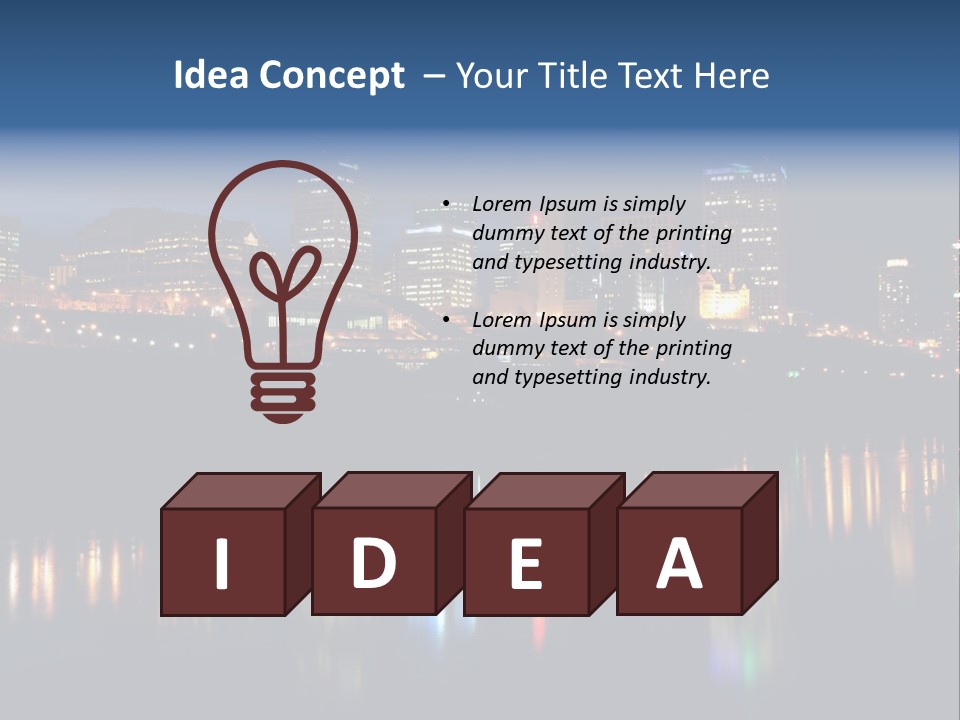 Blue Wing Machine PowerPoint Template