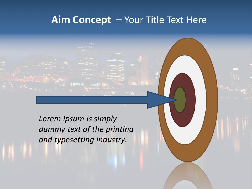 Blue Wing Machine PowerPoint Template