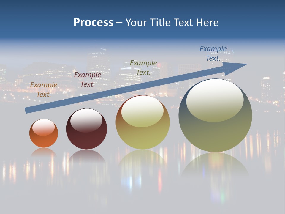Blue Wing Machine PowerPoint Template