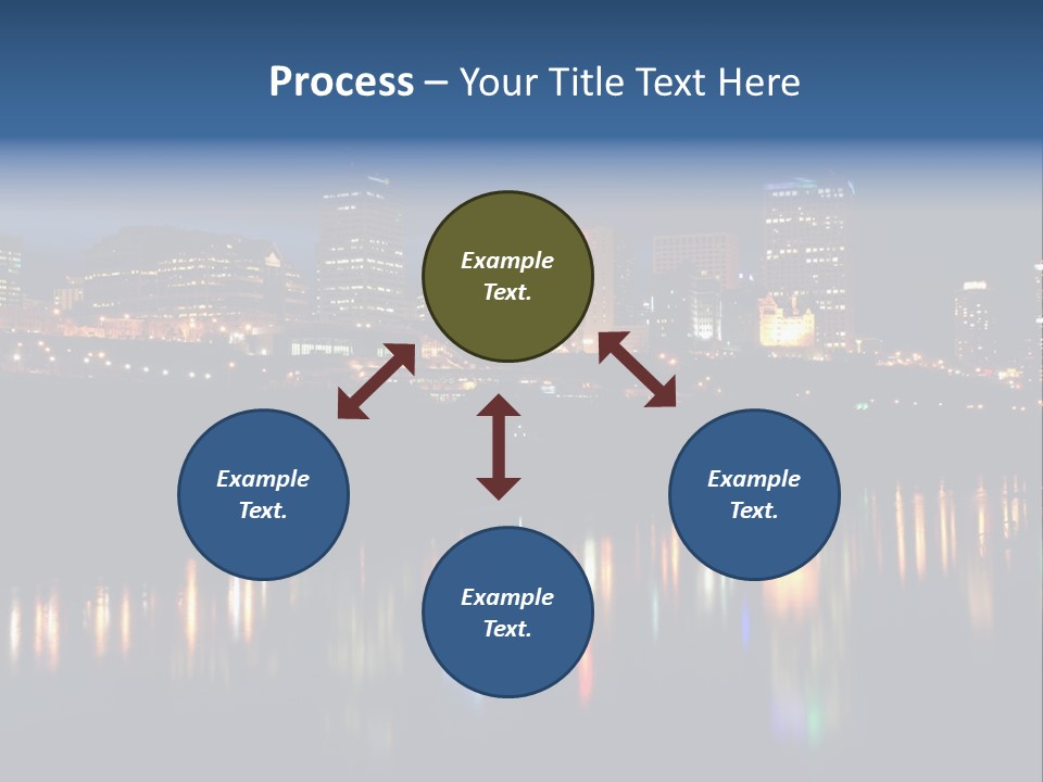 Blue Wing Machine PowerPoint Template