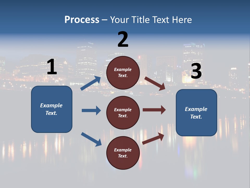 Blue Wing Machine PowerPoint Template