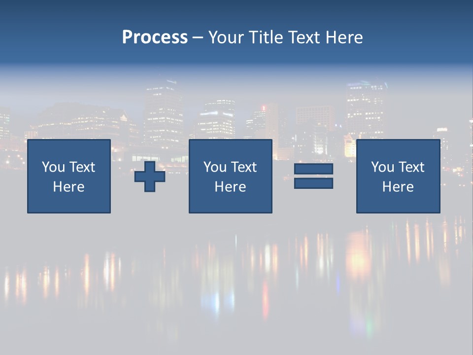 Blue Wing Machine PowerPoint Template