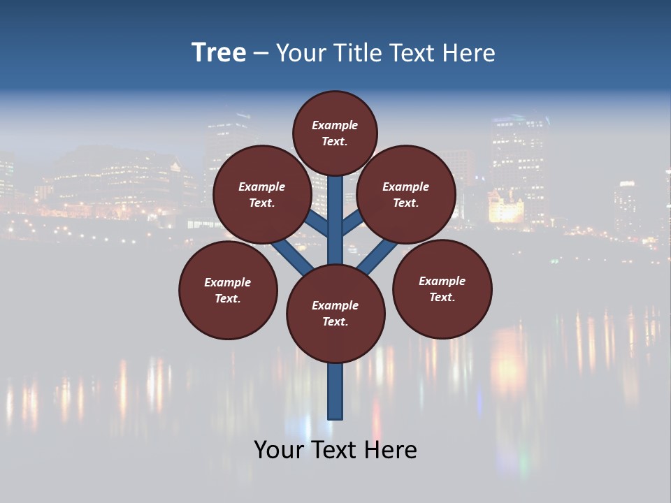 Blue Wing Machine PowerPoint Template