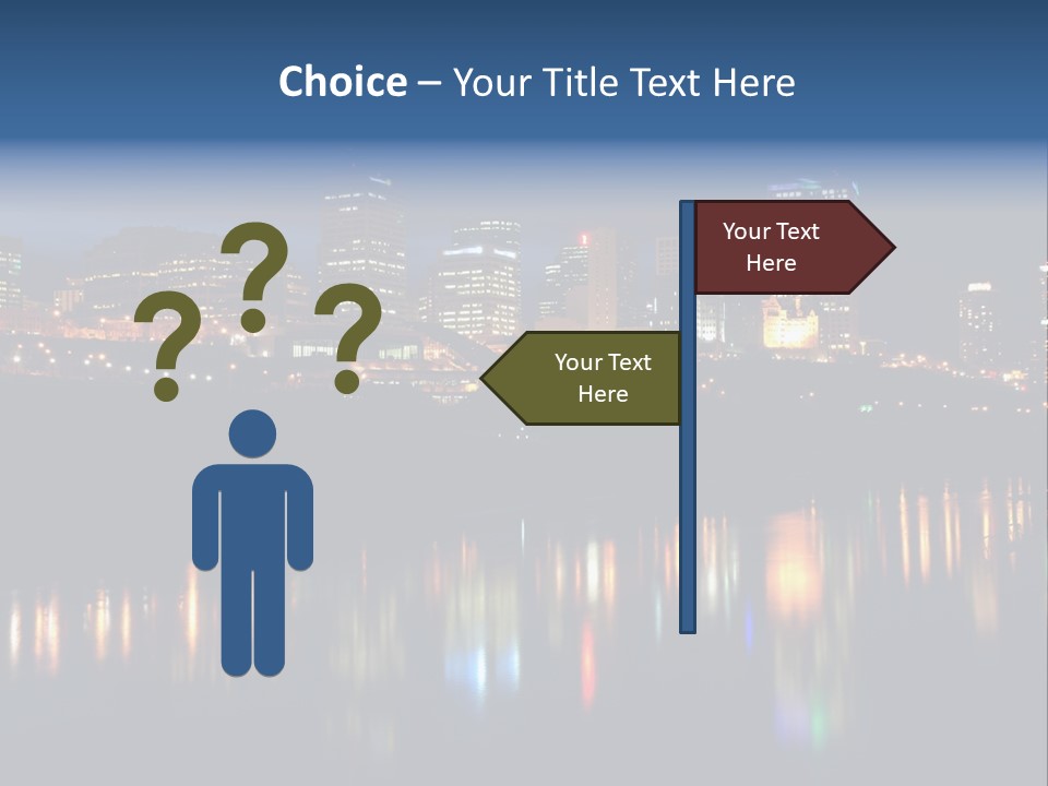 Blue Wing Machine PowerPoint Template