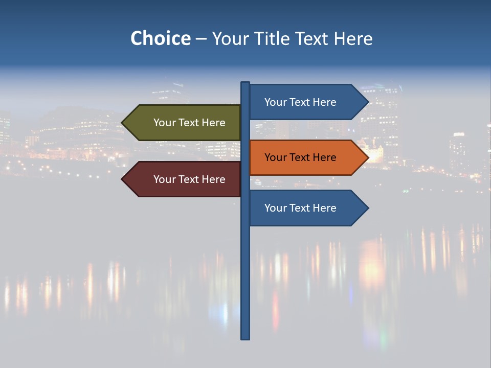Blue Wing Machine PowerPoint Template