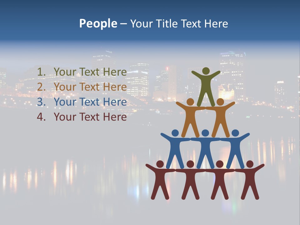 Blue Wing Machine PowerPoint Template