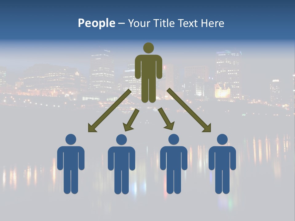 Blue Wing Machine PowerPoint Template