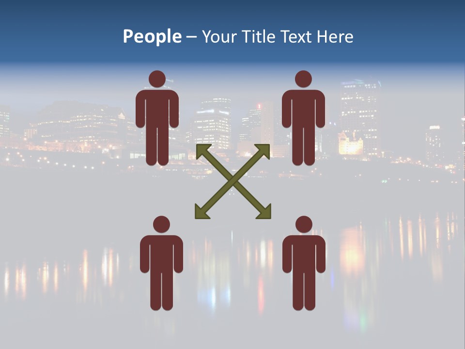 Blue Wing Machine PowerPoint Template