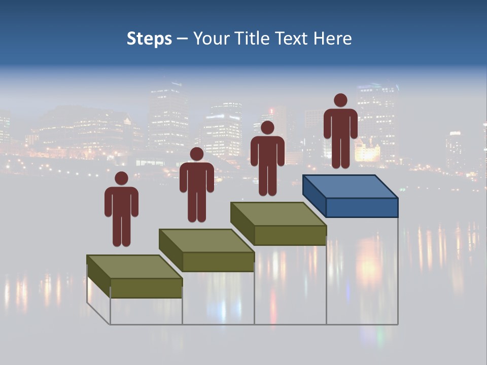 Blue Wing Machine PowerPoint Template