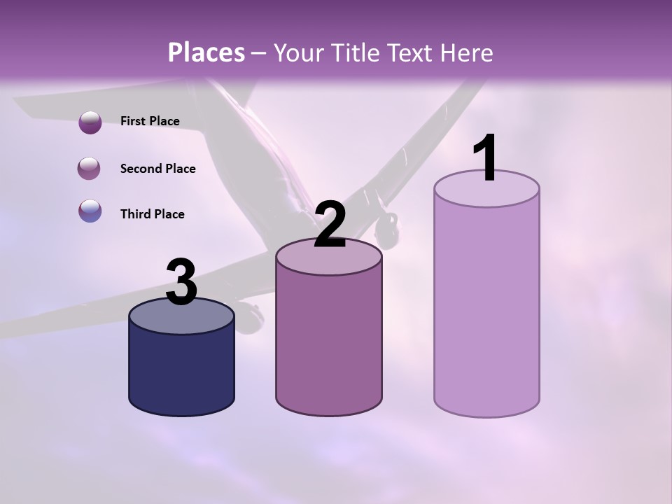 Blue Wing Machine PowerPoint Template