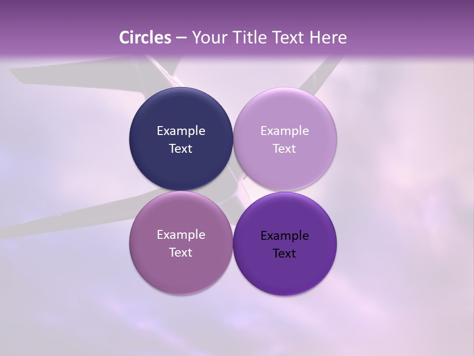 Blue Wing Machine PowerPoint Template