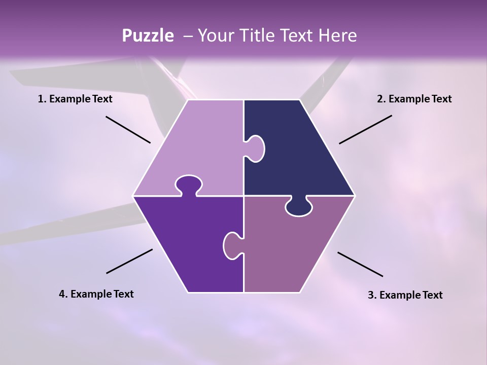 Blue Wing Machine PowerPoint Template