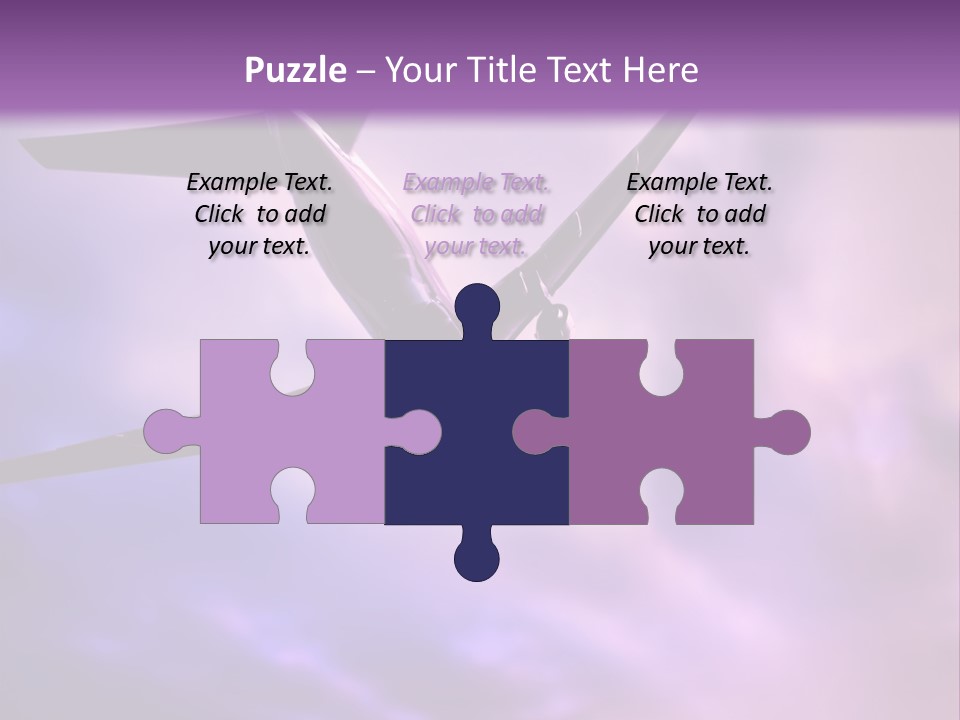 Blue Wing Machine PowerPoint Template