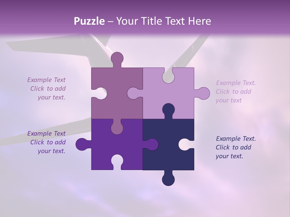 Blue Wing Machine PowerPoint Template