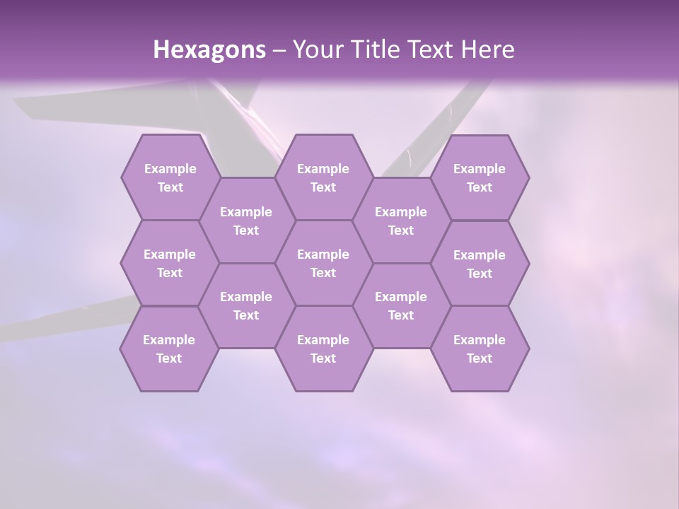 Blue Wing Machine PowerPoint Template