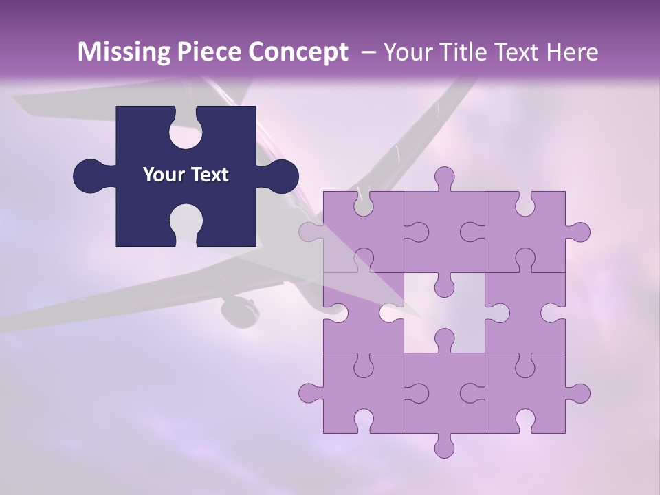 Blue Wing Machine PowerPoint Template