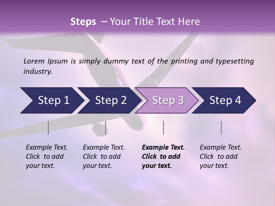 Blue Wing Machine PowerPoint Template