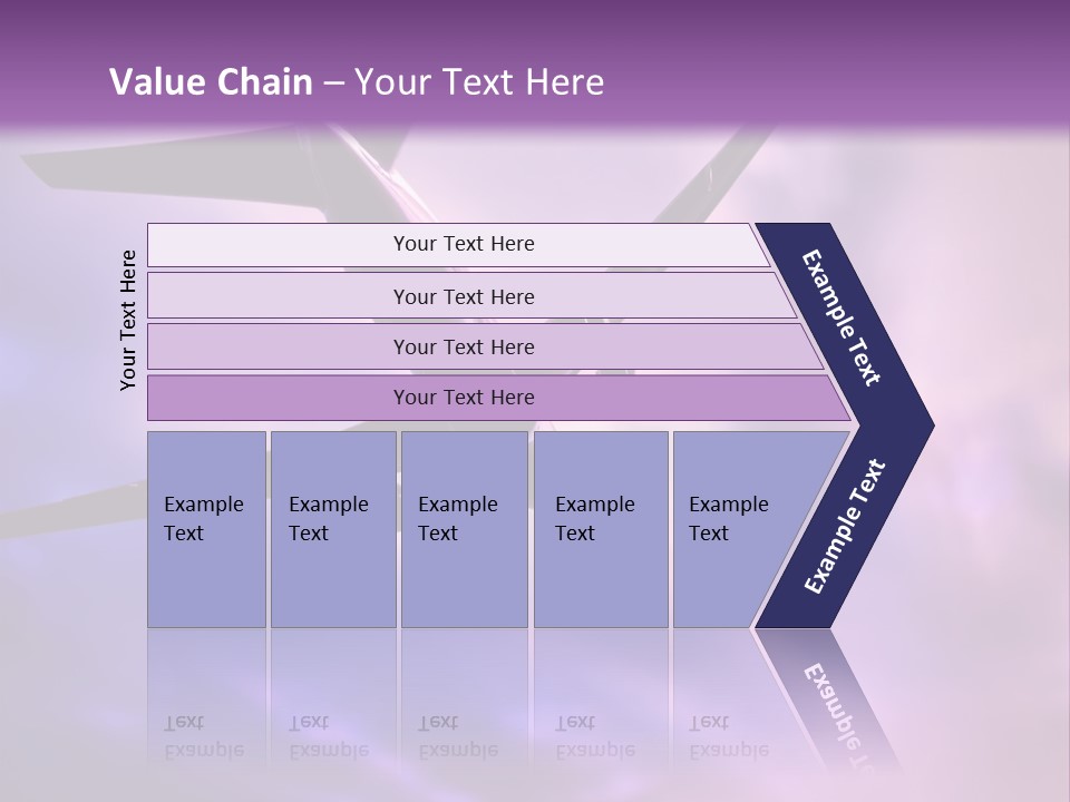 Blue Wing Machine PowerPoint Template