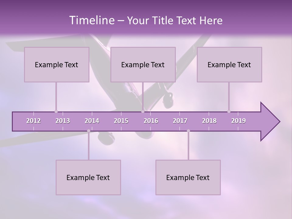 Blue Wing Machine PowerPoint Template