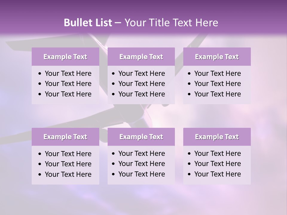 Blue Wing Machine PowerPoint Template