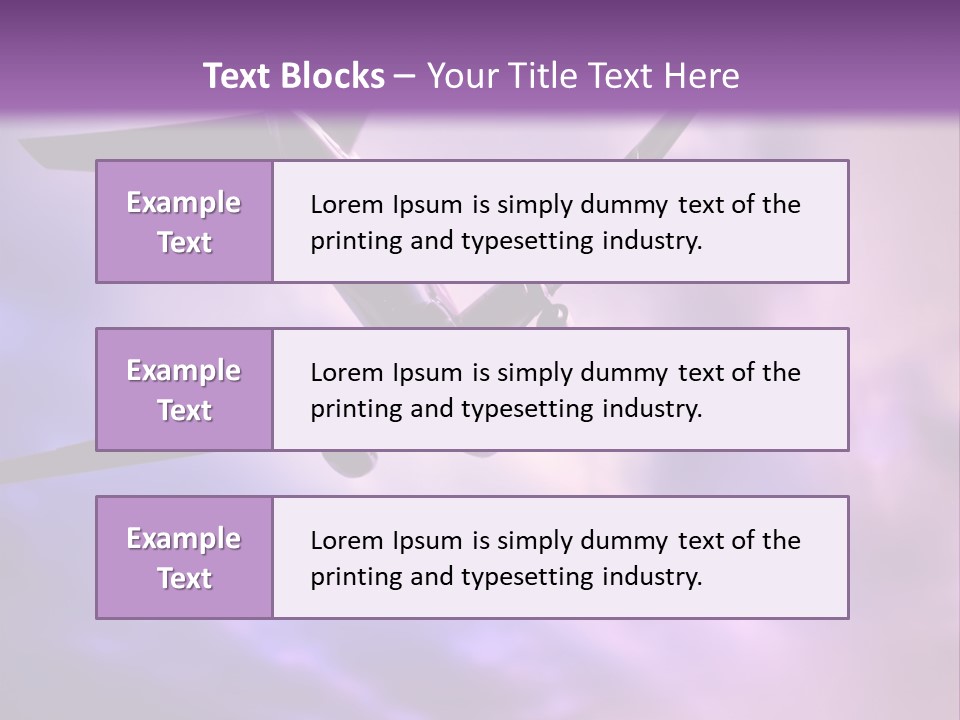 Blue Wing Machine PowerPoint Template