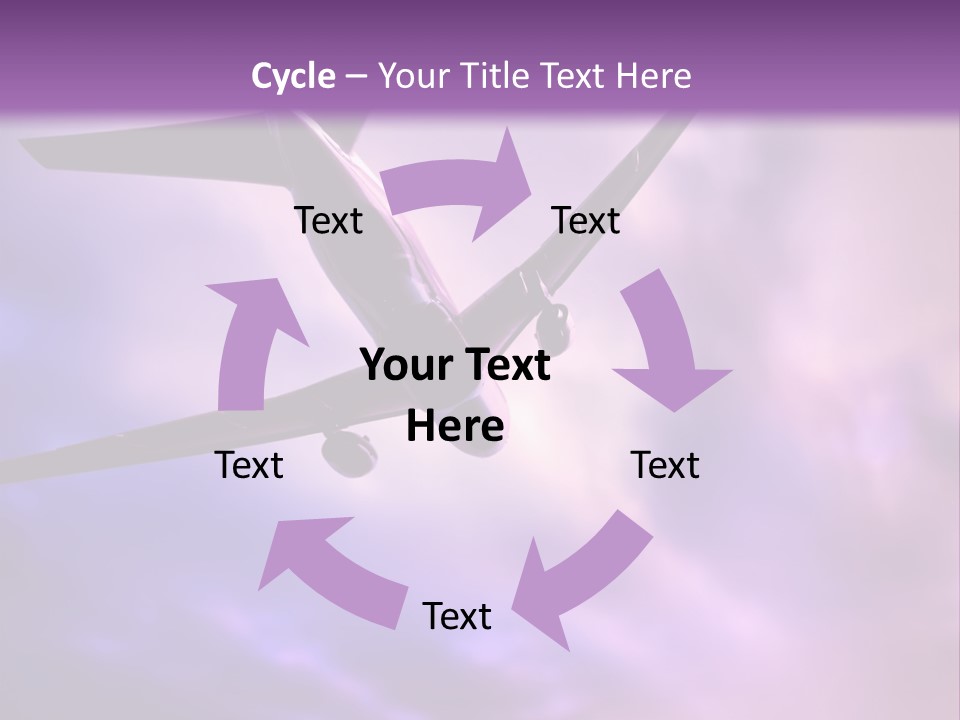 Blue Wing Machine PowerPoint Template
