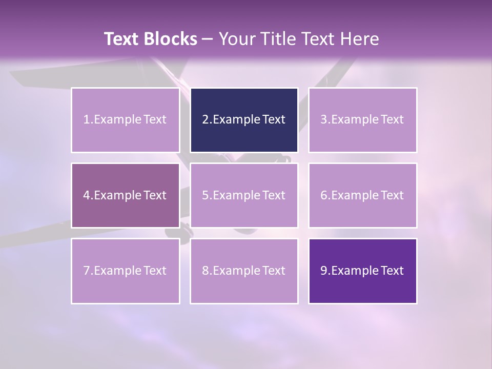 Blue Wing Machine PowerPoint Template