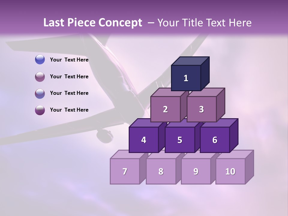 Blue Wing Machine PowerPoint Template