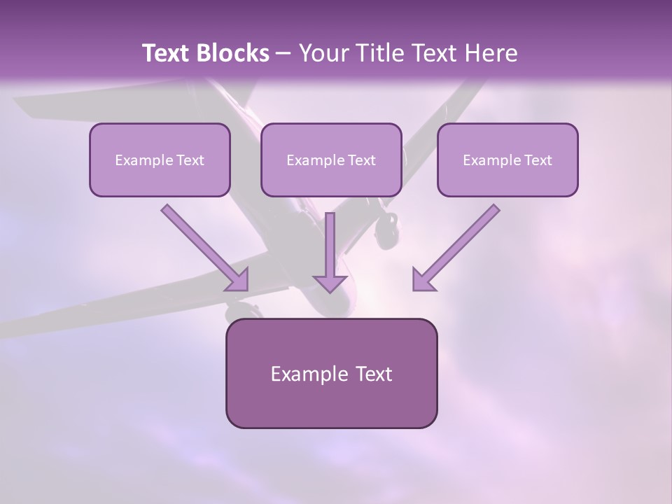Blue Wing Machine PowerPoint Template