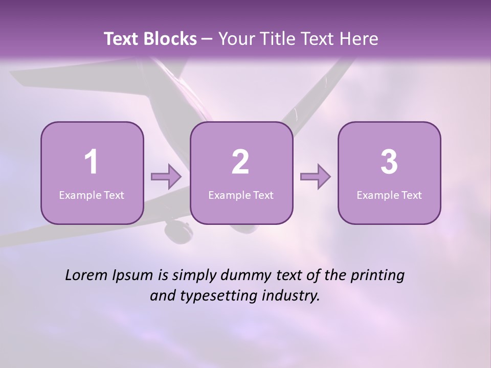 Blue Wing Machine PowerPoint Template