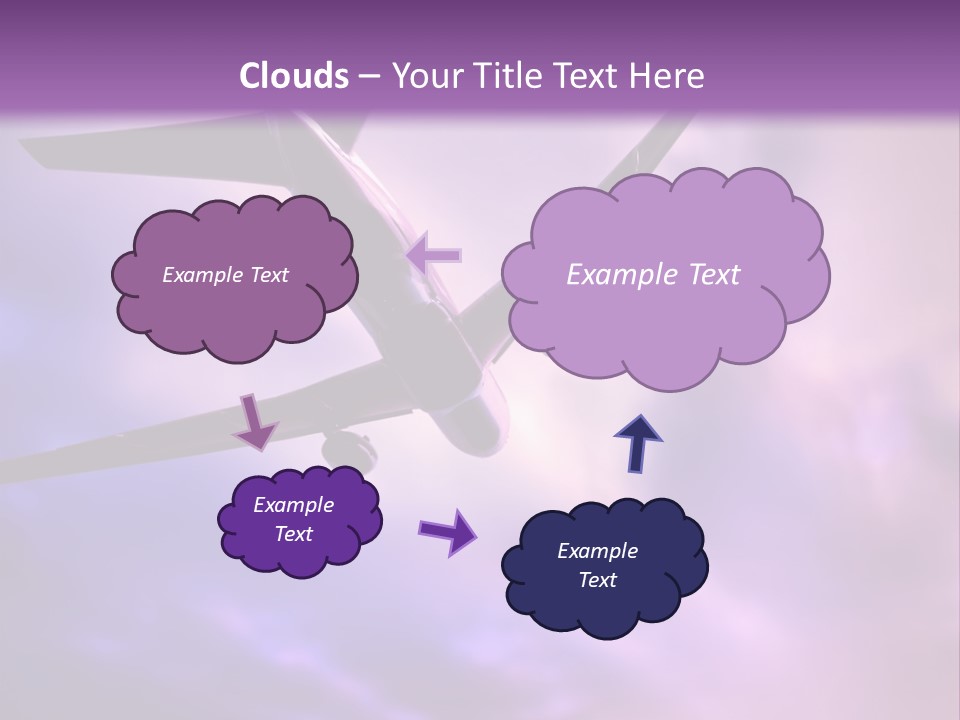 Blue Wing Machine PowerPoint Template