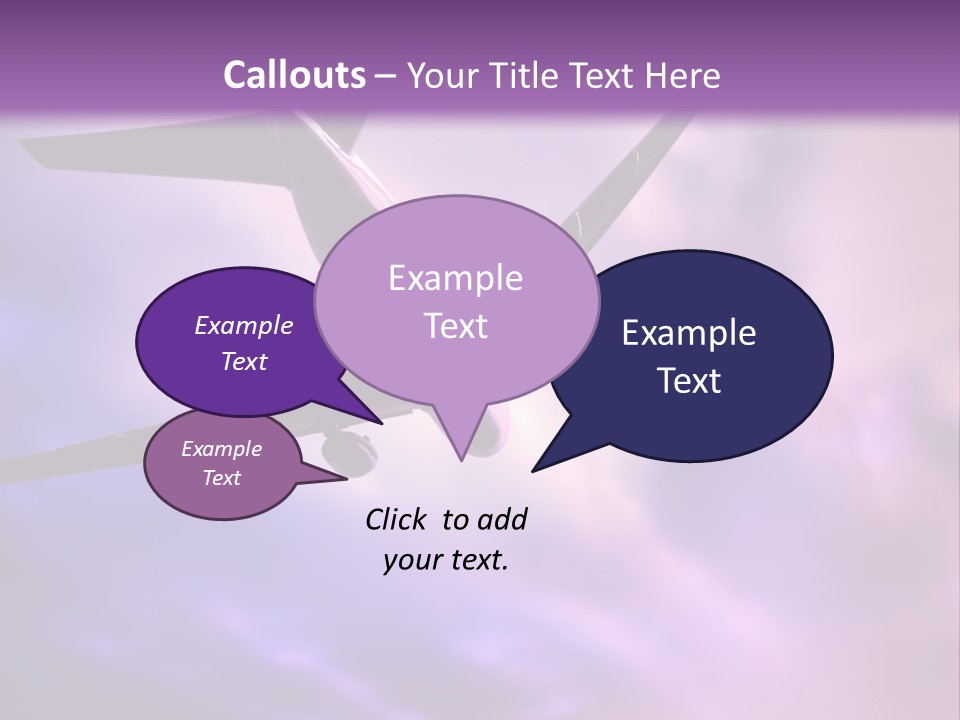 Blue Wing Machine PowerPoint Template