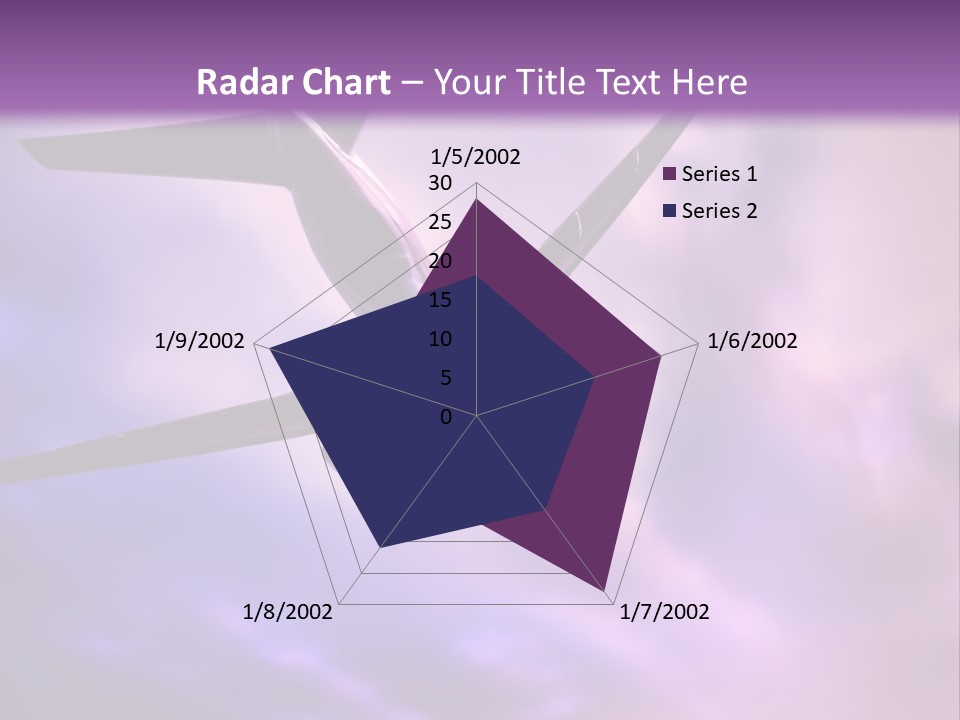 Blue Wing Machine PowerPoint Template