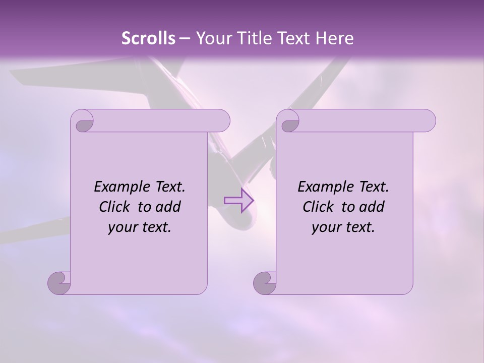 Blue Wing Machine PowerPoint Template
