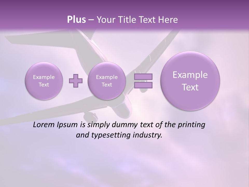 Blue Wing Machine PowerPoint Template