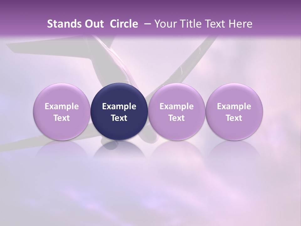 Blue Wing Machine PowerPoint Template