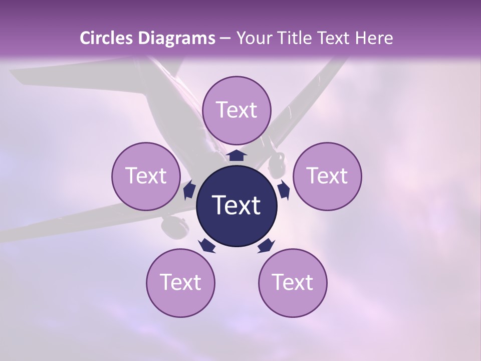 Blue Wing Machine PowerPoint Template