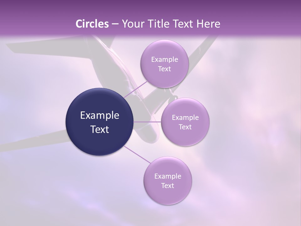 Blue Wing Machine PowerPoint Template