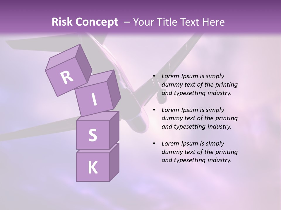 Blue Wing Machine PowerPoint Template