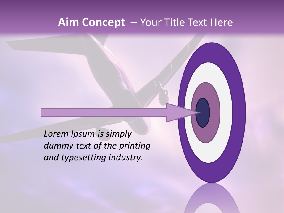 Blue Wing Machine PowerPoint Template