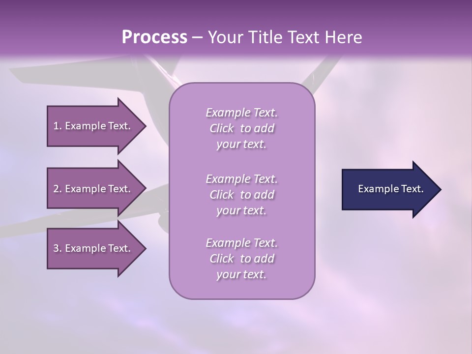 Blue Wing Machine PowerPoint Template