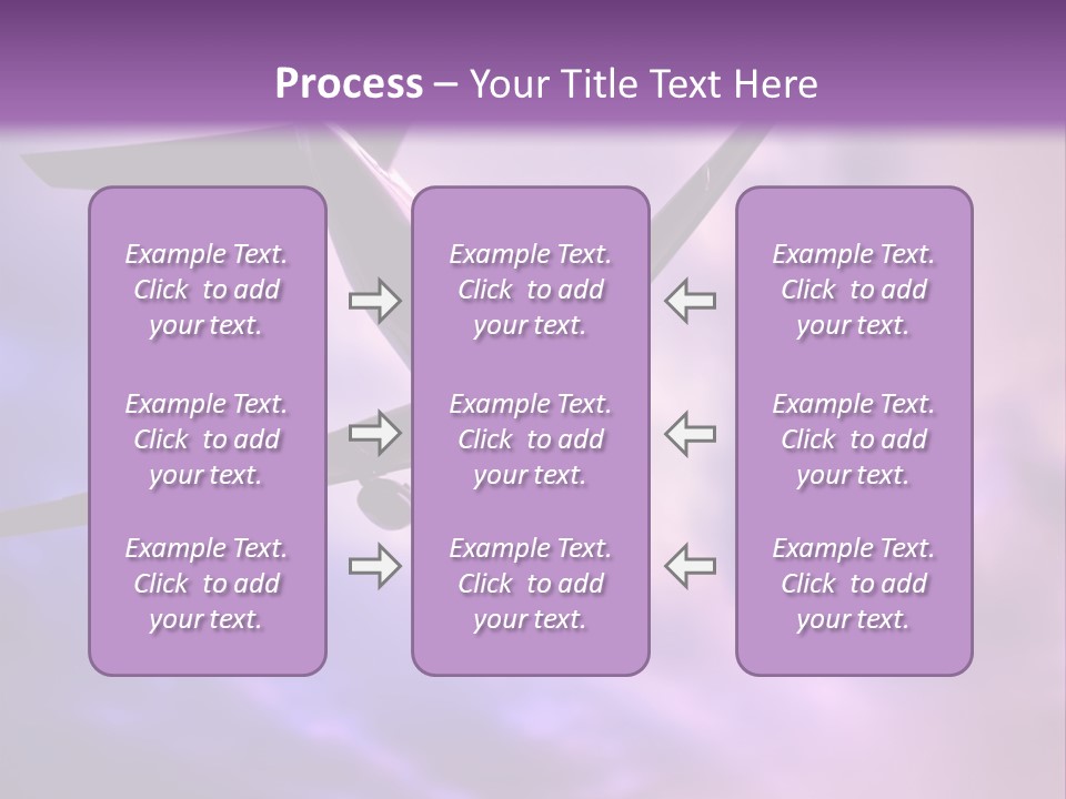Blue Wing Machine PowerPoint Template