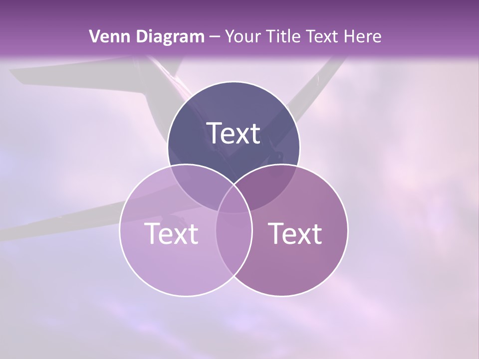 Blue Wing Machine PowerPoint Template