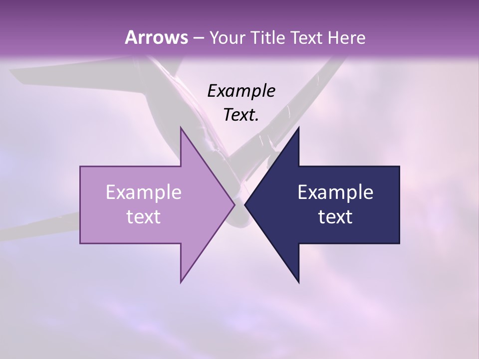 Blue Wing Machine PowerPoint Template