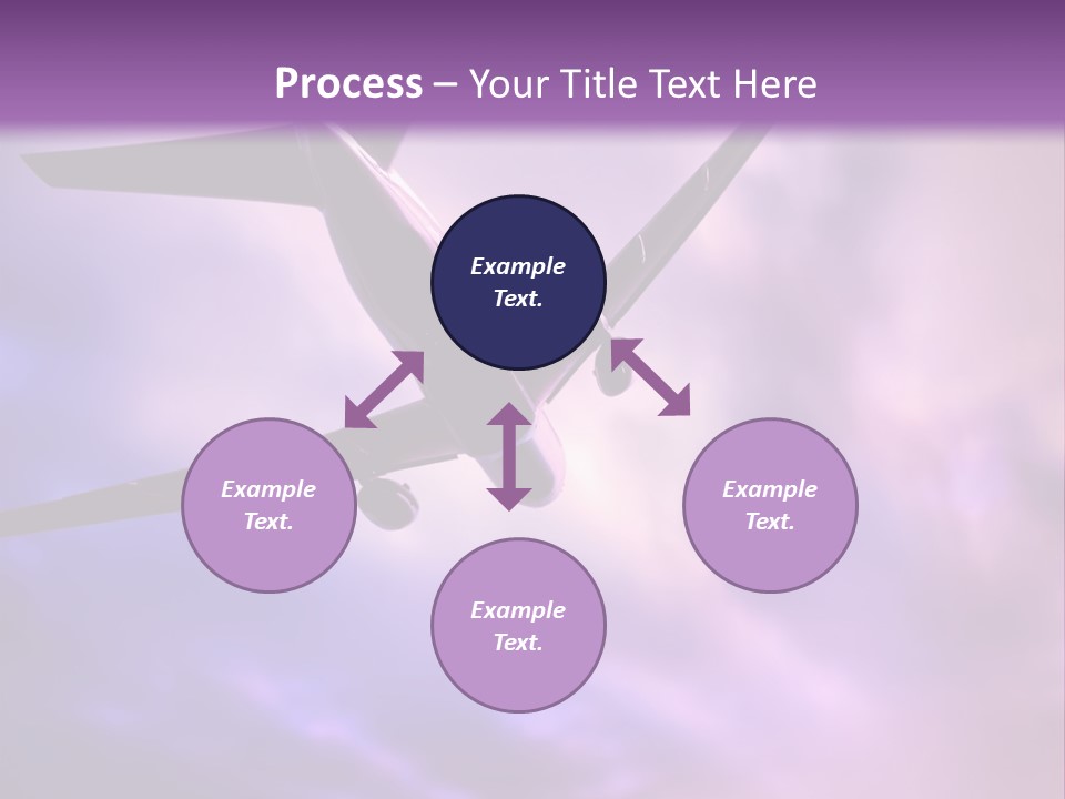 Blue Wing Machine PowerPoint Template